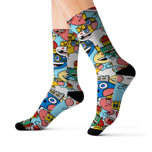 Hayze Chip Balloons Sublimation Socks - The HAYZE Brand