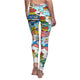 SKY COMMANDER CHIP Blue Cut & Sew Casual Leggings - The HAYZE Brand